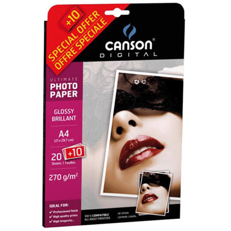 Εικόνα της Φωτογραφικό χαρτί 20+10τεμ. Α4 270gr. Canson