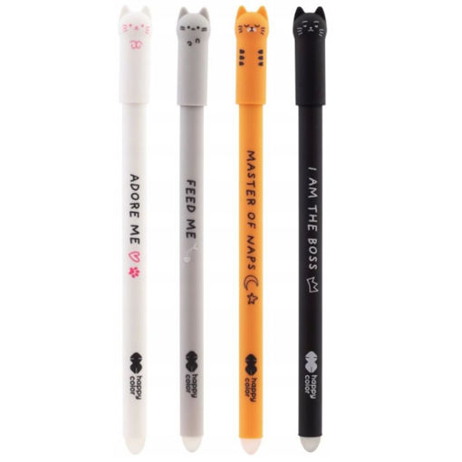 Εικόνα της Στυλό Happy Color erasable Kitty 0.5mm μπλε Assorts 018317