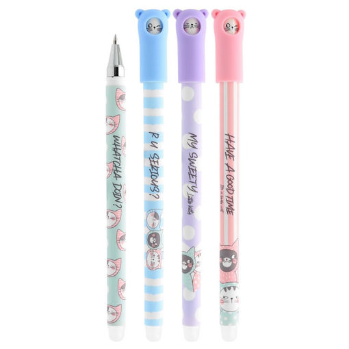 Εικόνα της Στυλό M&G Erasable Cats Pastel 0.5mm Blue Assorts AKPC5277