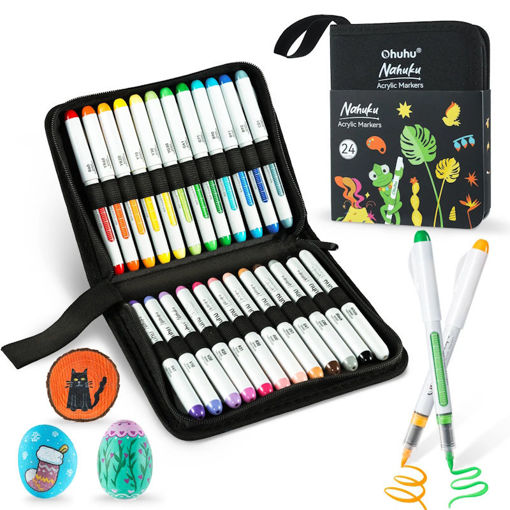Εικόνα της Μαρκαδόροι Ohuhu Ακρυλικοί Nahuku 24τεμ. 80601-46