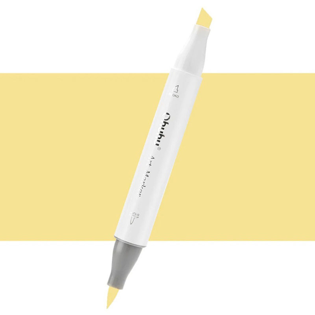 Εικόνα της Μαρκαδόρος Ohuhu Art Markers Brush & Chisel Y050 Summer Lemon