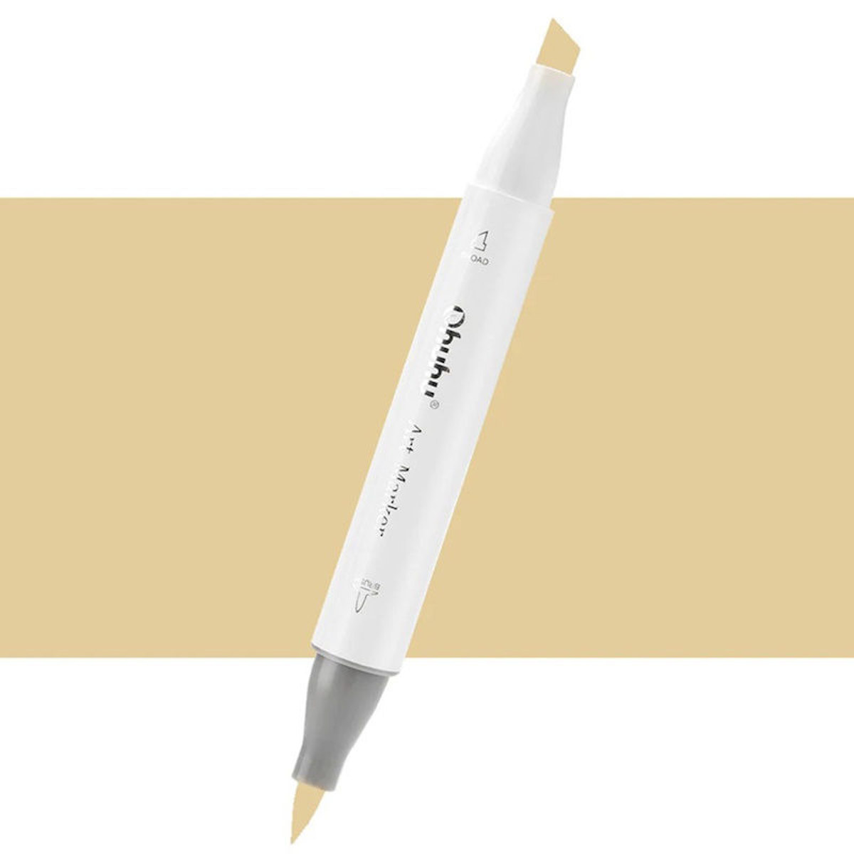 Εικόνα της Μαρκαδόρος Ohuhu Art Markers Brush & Chisel Y270 Pale Ochre