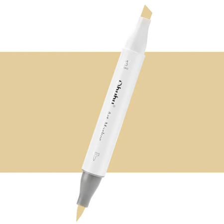 Εικόνα της Μαρκαδόρος Ohuhu Art Markers Brush & Chisel Y270 Pale Ochre