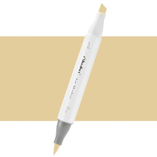 Εικόνα της Μαρκαδόρος Ohuhu Art Markers Brush & Chisel Y270 Pale Ochre