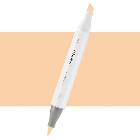 Εικόνα της Μαρκαδόρος Ohuhu Art Markers Brush & Chisel YR250 - Y46 Moccasin