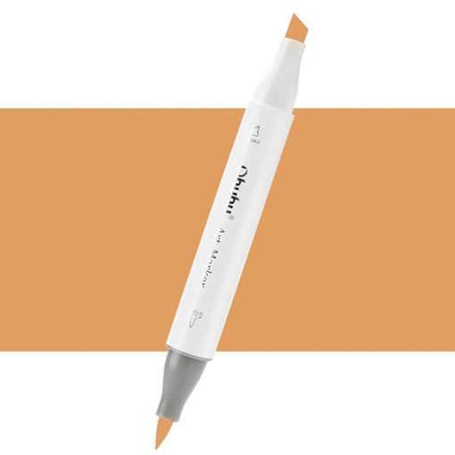 Εικόνα της Μαρκαδόρος Ohuhu Art Markers Brush & Chisel YR260 Yellowish Brown