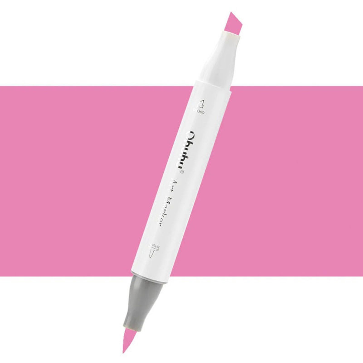 Εικόνα της Μαρκαδόρος Ohuhu Art Markers Brush & Chisel RV080 Bright Pink