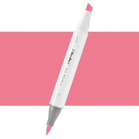 Εικόνα της Μαρκαδόρος Ohuhu Art Markers Brush & Chisel R200 Coralessence