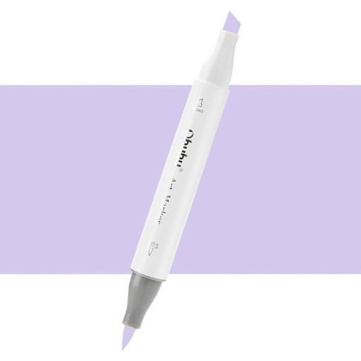 Εικόνα της Μαρκαδόρος Ohuhu Art Markers Brush & Chisel V250 Light Lavender