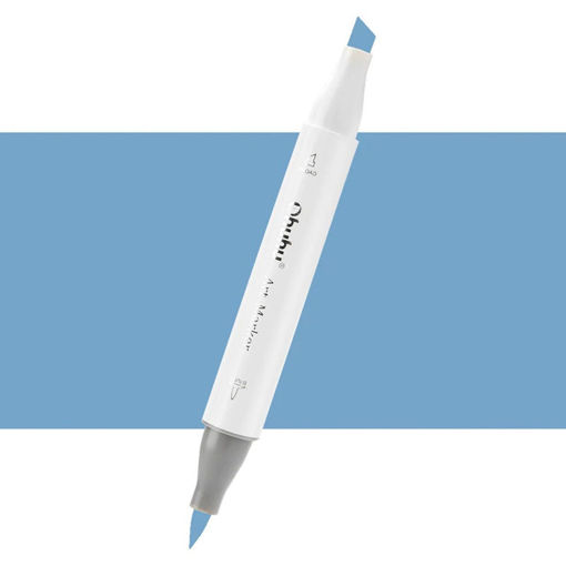 Εικόνα της Μαρκαδόρος Ohuhu Art Markers Brush & Chisel B260 Smoky Blue