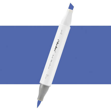 Εικόνα της Μαρκαδόρος Ohuhu Art Markers Brush & Chisel B380 Capri Blue