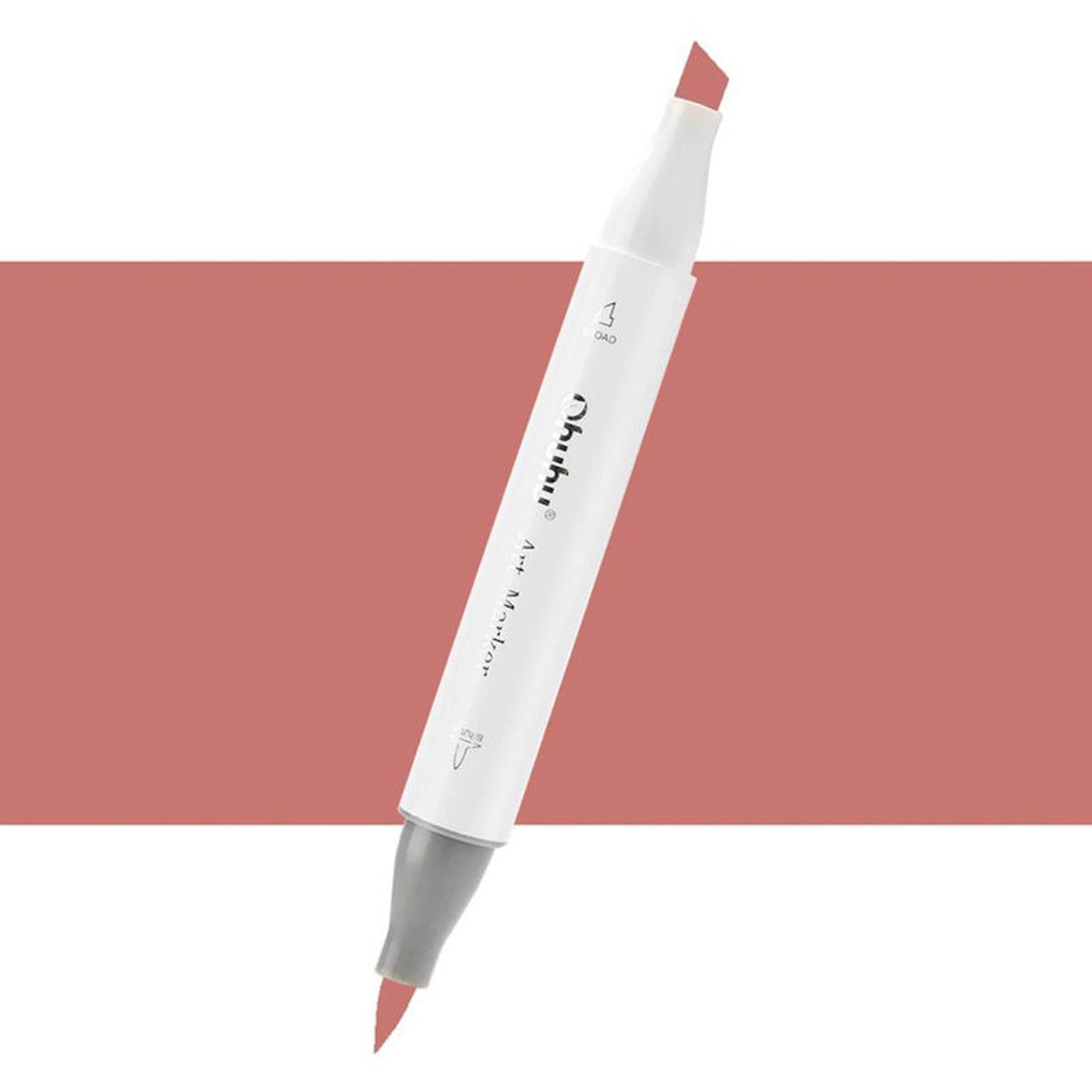 Εικόνα της Μαρκαδόρος Ohuhu Art Markers Brush & Chisel E060 Light Mahogany