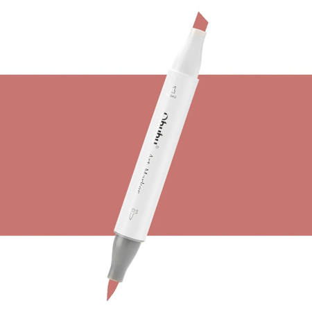 Εικόνα της Μαρκαδόρος Ohuhu Art Markers Brush & Chisel E060 Light Mahogany