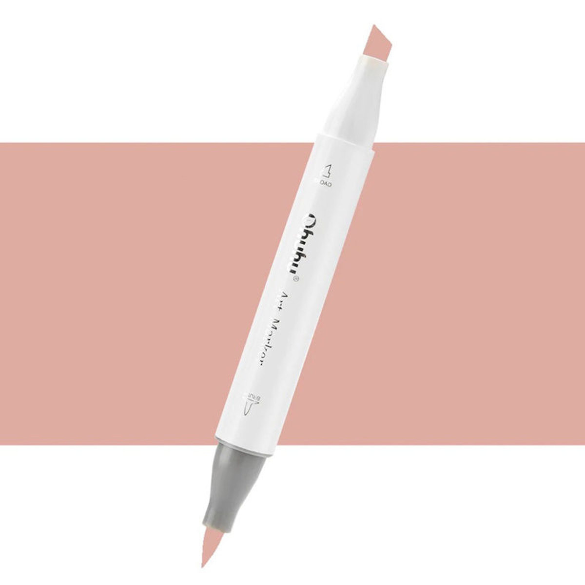 Εικόνα της Μαρκαδόρος Ohuhu Art Markers Brush & Chisel E170 Caribe Cocoa