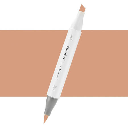 Εικόνα της Μαρκαδόρος Ohuhu Art Markers Brush & Chisel E240 Chamois