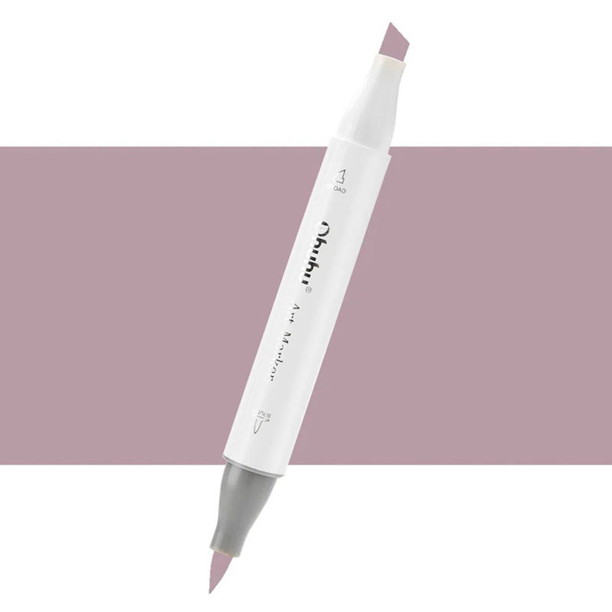Εικόνα της Μαρκαδόρος Ohuhu Art Markers Brush & Chisel E400 Cocoa Brown