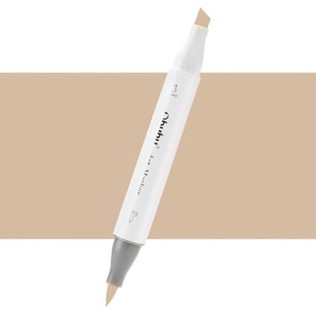Εικόνα της Μαρκαδόρος Ohuhu Art Markers Brush & Chisel E440 Khaki