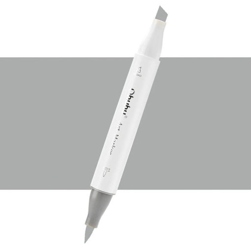 Εικόνα της Μαρκαδόρος Ohuhu Art Markers Brush & Chisel GG060 Green Grey