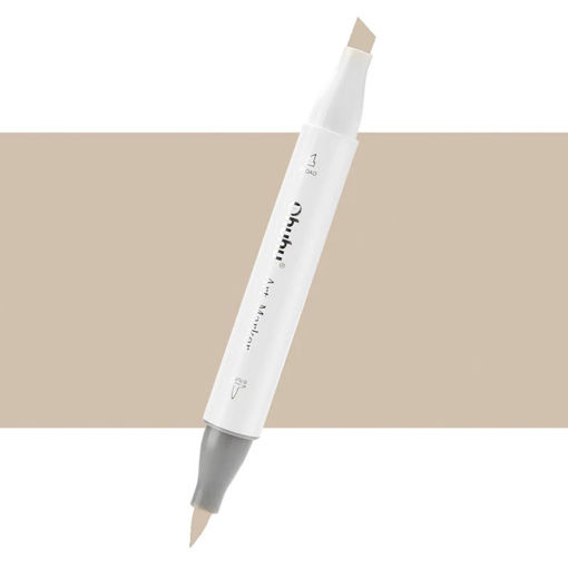 Εικόνα της Μαρκαδόρος Ohuhu Art Markers Brush & Chisel YG080 Yellow Grey