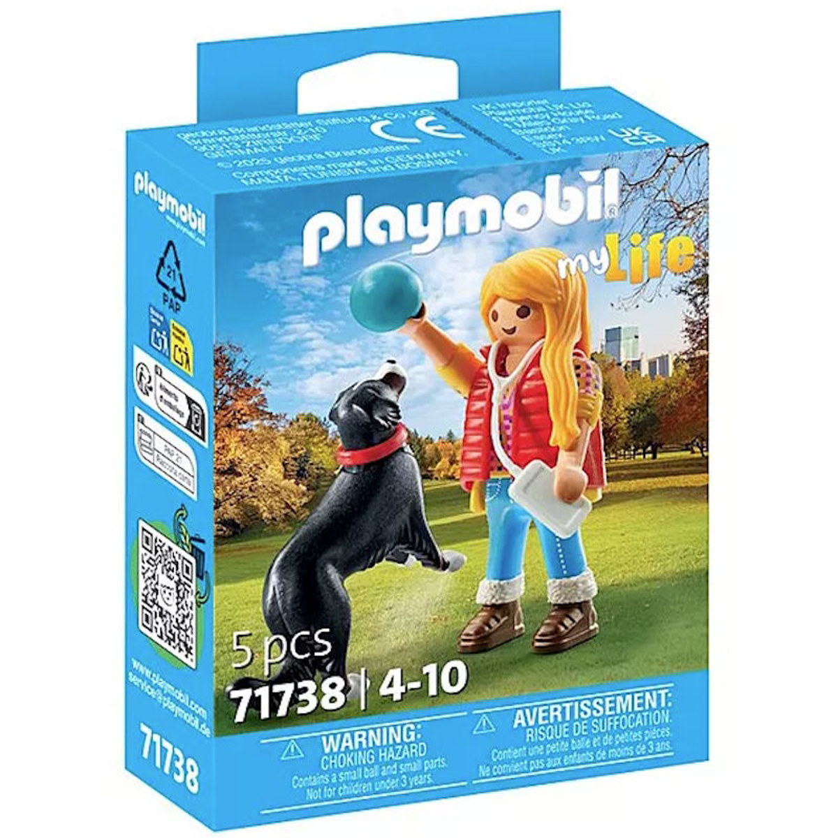 Εικόνα της Playmobil my Life: Γυναίκα με βουνίσιο σκύλο Μπερνίζ 71738
