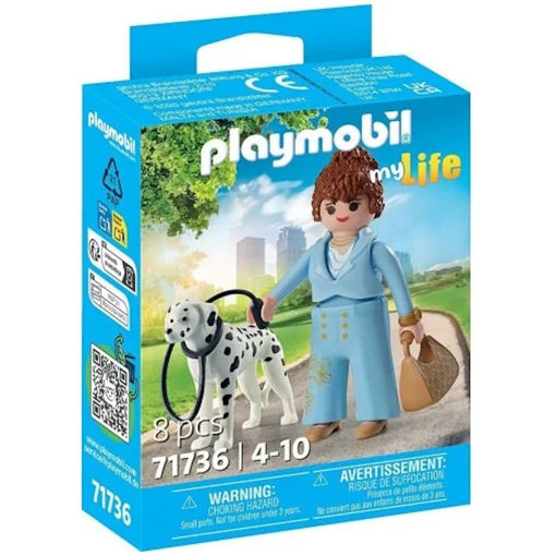 Εικόνα της Playmobil my Life: Μοντέρα κοπέλα με σκυλί Δαλματίας 71736