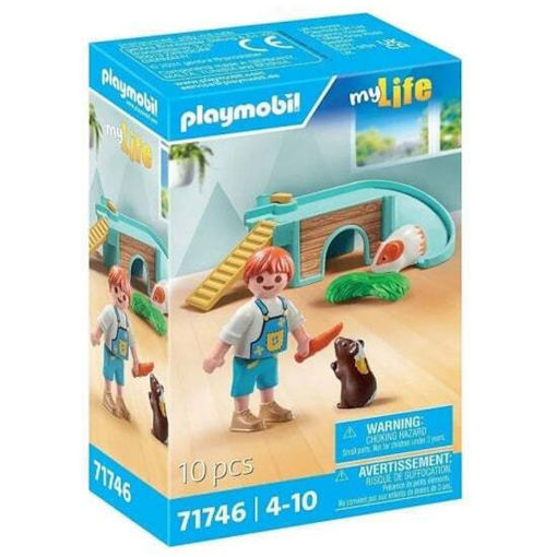 Εικόνα της Playmobil my Life: Ινδικά χοιρίδια με σπιτάκι 71746