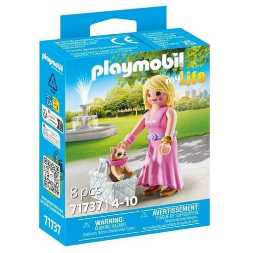 Εικόνα της Playmobil my Life: Γυναίκα με Τσιουάουα και καλάθι 71737
