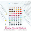 Εικόνα της Μαρκαδόροι Ohuhu Kaala Art Markers Slim Chisel & Mini Brush Set 60τμχ. 80403-75