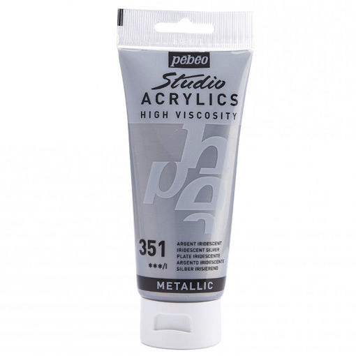 Εικόνα της Acrylic Pebeo Studio paint 100ml Silver 837351