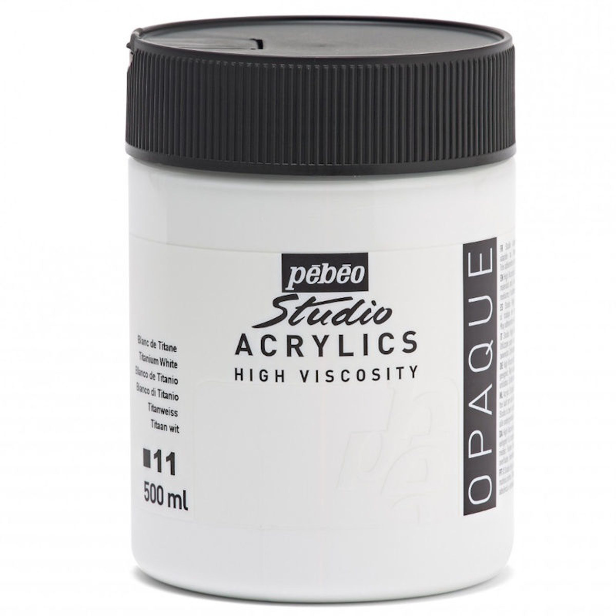 Εικόνα της Acrylic Pebeo Studio paint 500ml Vind White 171011