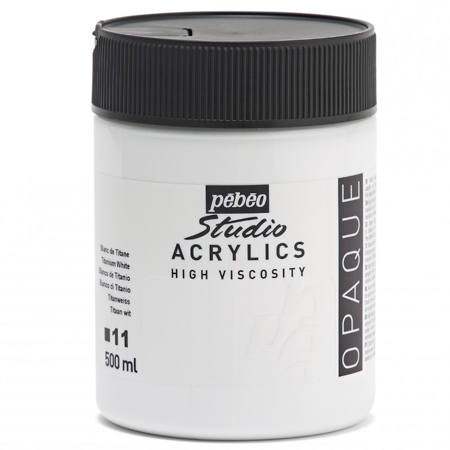 Εικόνα της Acrylic Pebeo Studio paint 500ml Vind White 171011