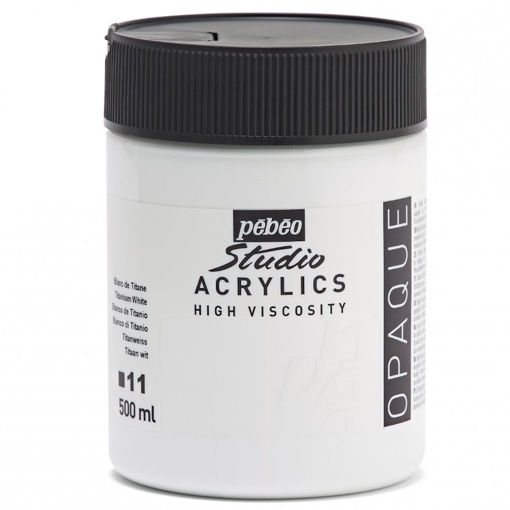 Εικόνα της Acrylic Pebeo Studio paint 500ml Vind White 171011