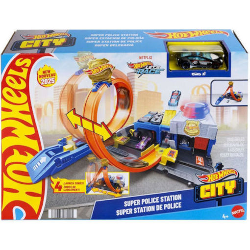 Εικόνα της Hot Wheels Αστυνομικό Τμήμα Πίστα Αστυνομικό JBM71