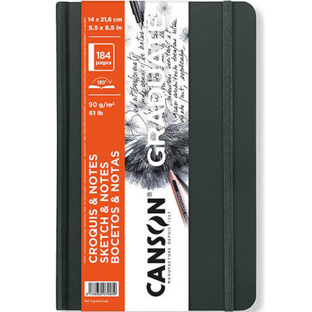 Εικόνα της Sketchbook Canson Graduate Sketch & Notes 14x21.6cm 90gr/m 92φ. C31200L042