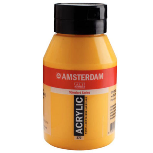 Εικόνα της Acrylic Amsterdam 1000ml 270 Azo Yellow Deep Talens