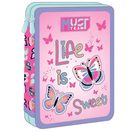 Εικόνα της Κασετίνα Must Team διπλή γεμάτη Life is Sweet 000586320