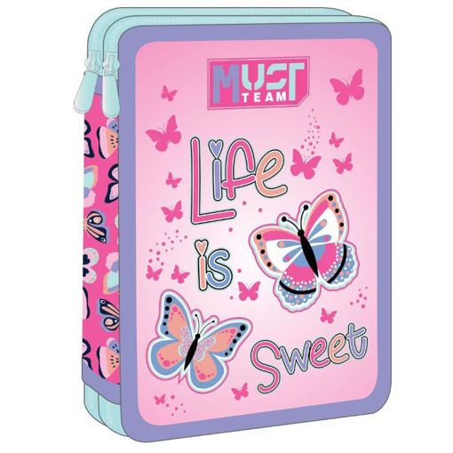 Εικόνα της Κασετίνα Must Team διπλή γεμάτη Life is Sweet 000586320