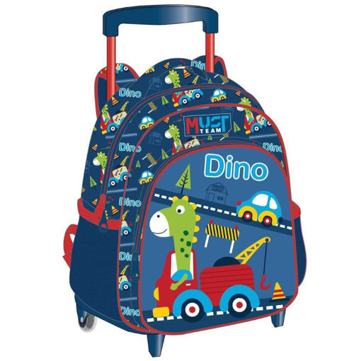 Τσάντα τρόλεϋ νηπίου Must Team Little Dino με σχέδιο δεινόσαυρο 000586237 EAN 5205698731075 Lichnaribooks