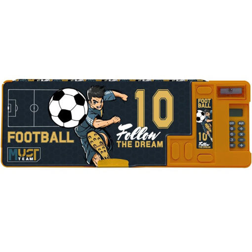 Εικόνα της Κασετίνα Must Team με Κομπιουτεράκι και Μαγνητικό Κούμπωμα Football 000586132