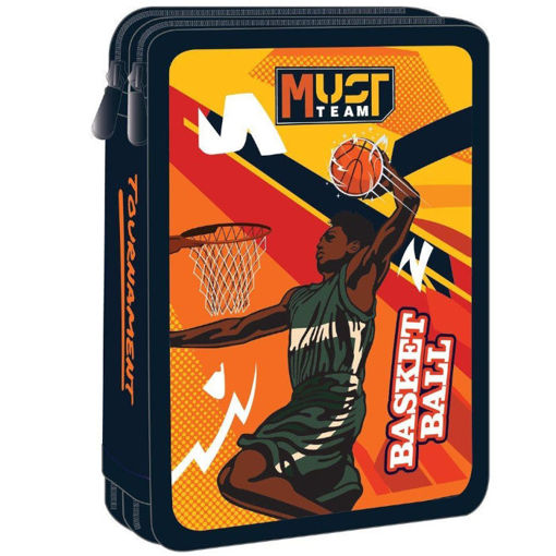 Εικόνα της Κασετίνα Must Team διπλή γεμάτη Basketball Tournament 000586336