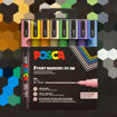 Εικόνα της Μαρκαδόροι Posca Pastel Color PC-3ML 8τεμαχίων Uni