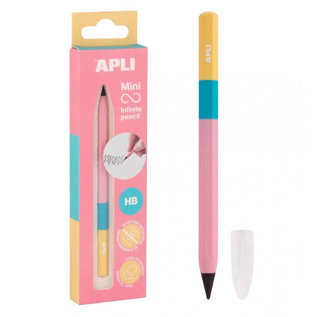 Εικόνα της Mini infinite pencil Apli HB tricolor 19962