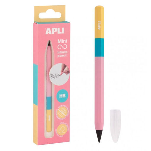 Εικόνα της Mini infinite pencil Apli HB tricolor 19962