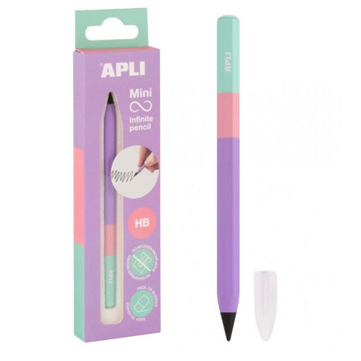 Εικόνα της Mini infinite pencil Apli HB tricolor 19963