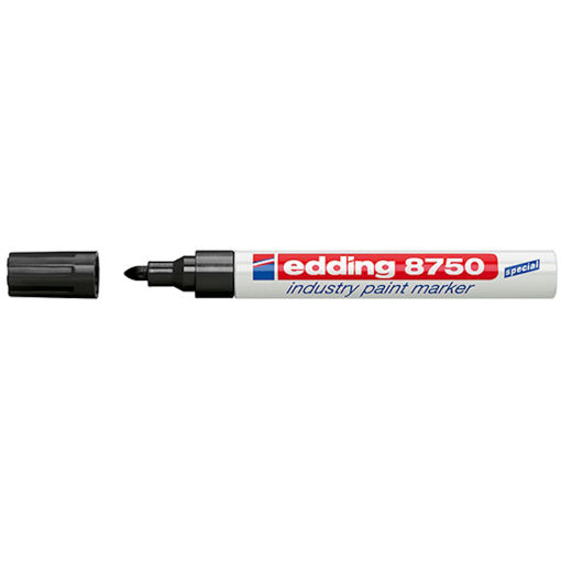 Εικόνα της Μαρκαδόρος edding 8750 industry paint μαύρος λαδιού 2-4mm