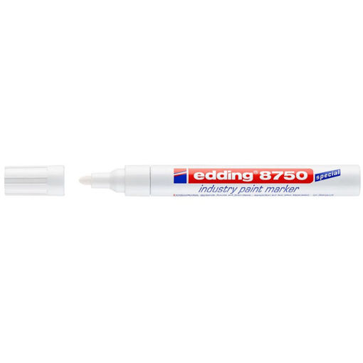 Εικόνα της Μαρκαδόρος edding 8750 industry paint λευκός λαδιού 2-4mm