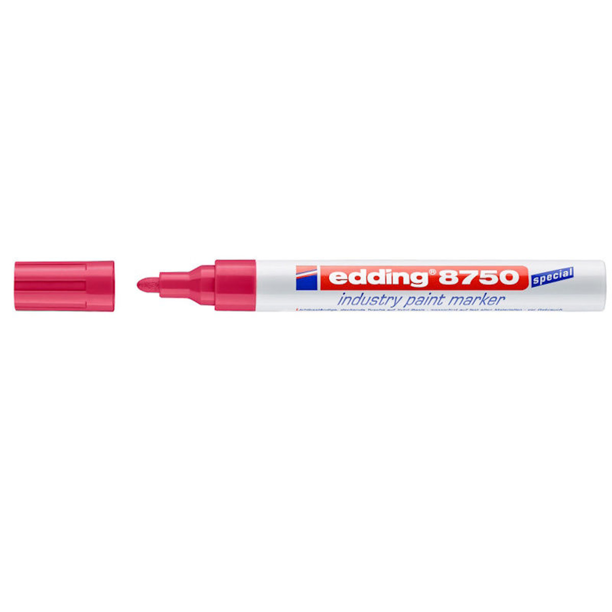 Εικόνα της Μαρκαδόρος edding 8750 industry paint κόκκινος λαδιού 2-4mm