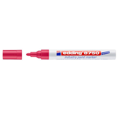Εικόνα της Μαρκαδόρος edding 8750 industry paint κόκκινος λαδιού 2-4mm