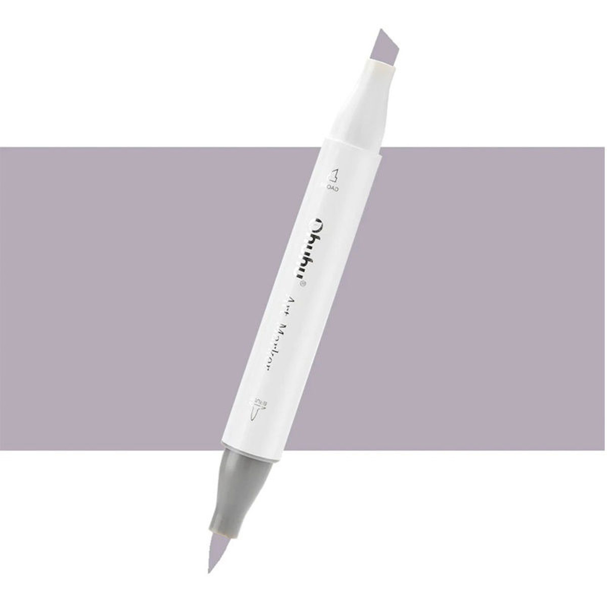 Εικόνα της Μαρκαδόρος Ohuhu Art Markers Brush & Chisel RG150 Red Grey
