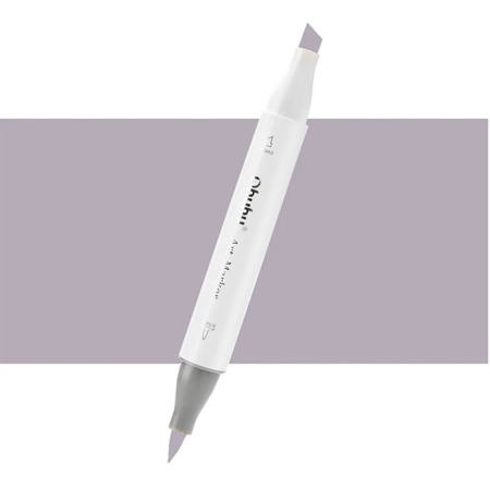 Εικόνα της Μαρκαδόρος Ohuhu Art Markers Brush & Chisel RG150 Red Grey